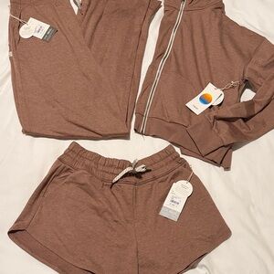 Vuori 3 piece set! Nutmeg— Hoodie (S) , Pants (S) and Shorts (S) Set